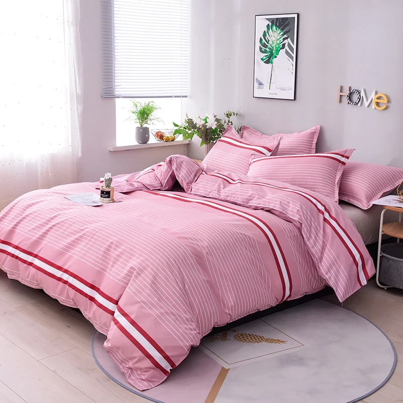 bedding set BS0008 pink2