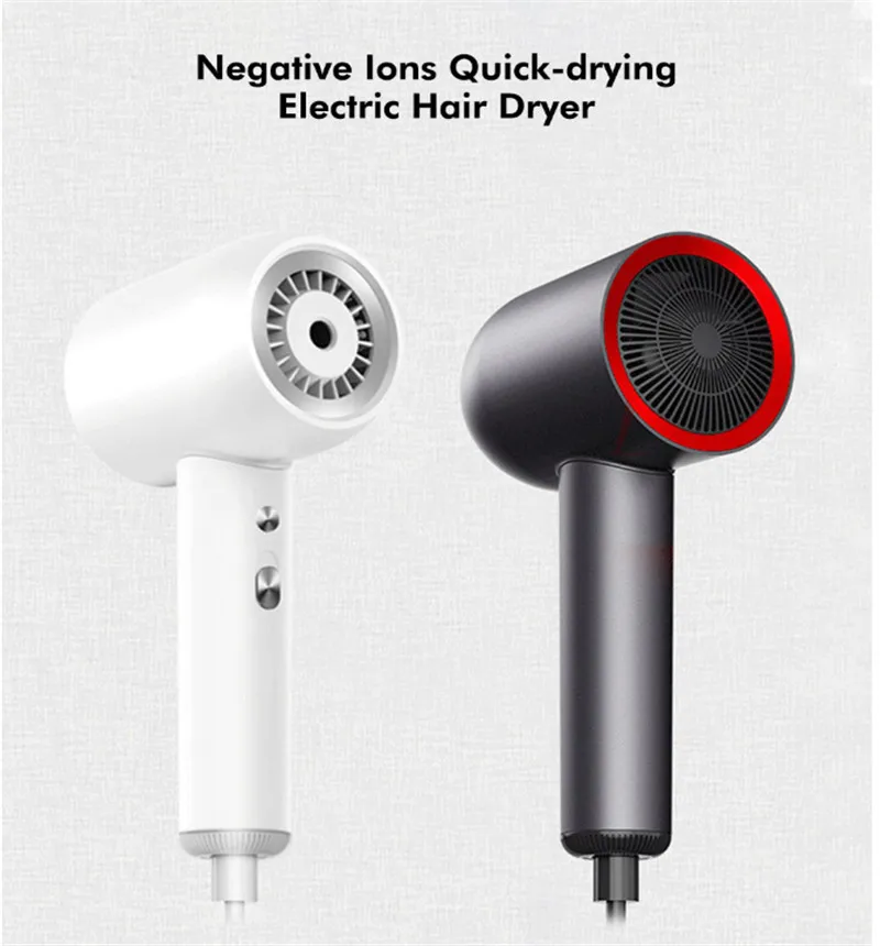 

Negative Ion Hair Dryer Professional 1300W Smart Negative Irons Powerful Electric Hair Dryer Strong Airflow Hair Styling Tool