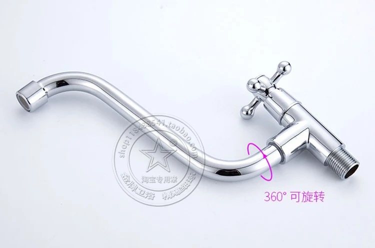 

Chrome Kitchen Sink Faucet Solid Brass Spring Two Spouts Deck Mount Kitchen Mixer Tap