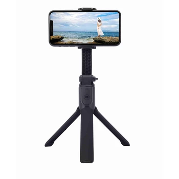 

HOT H5 Handheld Stabilizer Tripod Selfie Stick Holder Gimbal Stabilizer with Stand for iPhone/ Android Smartphone-Black