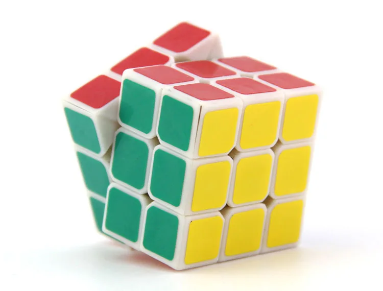 Гусей Крылья три Слои Стразы «Кубик Рубика» 4,2 см белый 3-заказ Magic Cube гладкая игра только Скорость твист Стразы «Кубик Рубика»