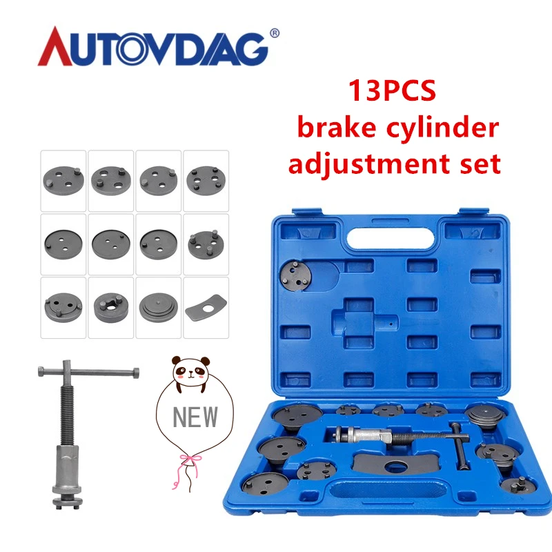 

High Quality 13PCS Piston Tool Brake Cylinder Set Disc Brake Caliper Universal Wind Rewind Tool For Most Cars Vehicles Sedans