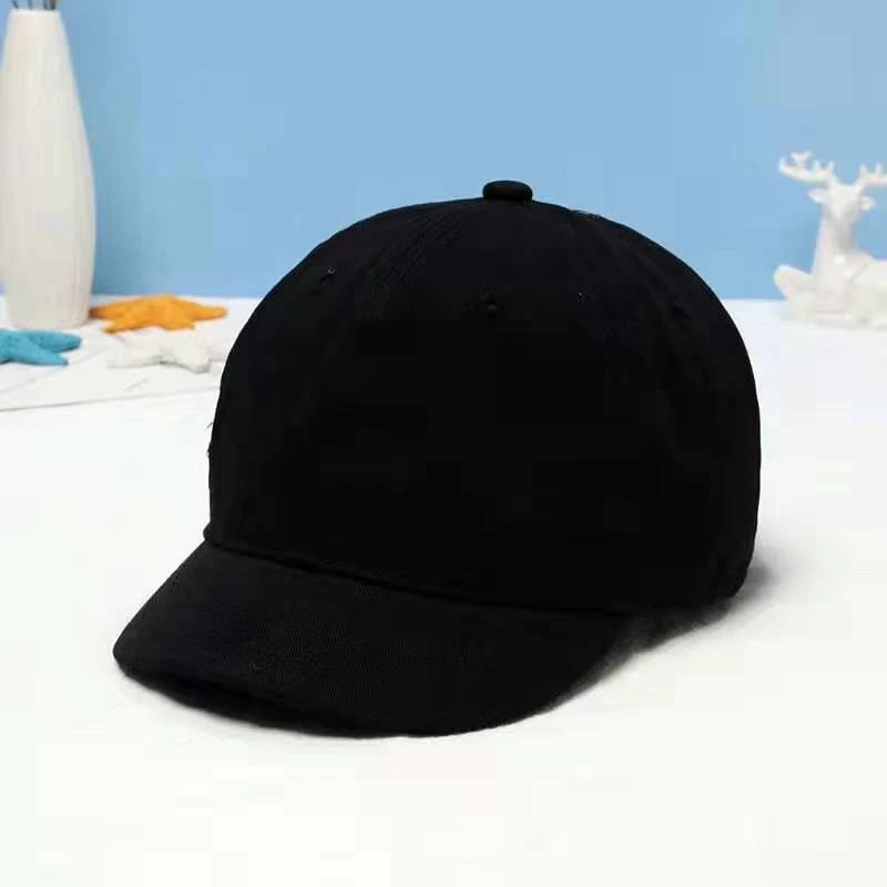 Short Brim Solid Color Dad Hat Adjustable Fashion New Unisex Hip Hop Spring Summer Soft Snapback Custom Logo Baseball Cap 2