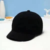 Short Brim Solid Color Dad Hat Adjustable Fashion New Unisex Hip Hop Spring Summer Soft Snapback Custom Logo Baseball Cap 2
