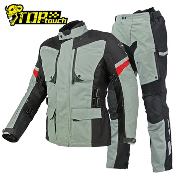

MOTOBOY Autumn Winter Motorcycle Jacket Waterproof Motocross Jacket Racing Riding Touring Motorcycle Suit With CE Protector