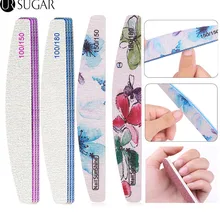 Lime à ongles 100/180 bloc tampon de ponçage pédicure manucure polissage polissage outils d'art des ongles limes à ongles professionnelles pour Gel UV(China)