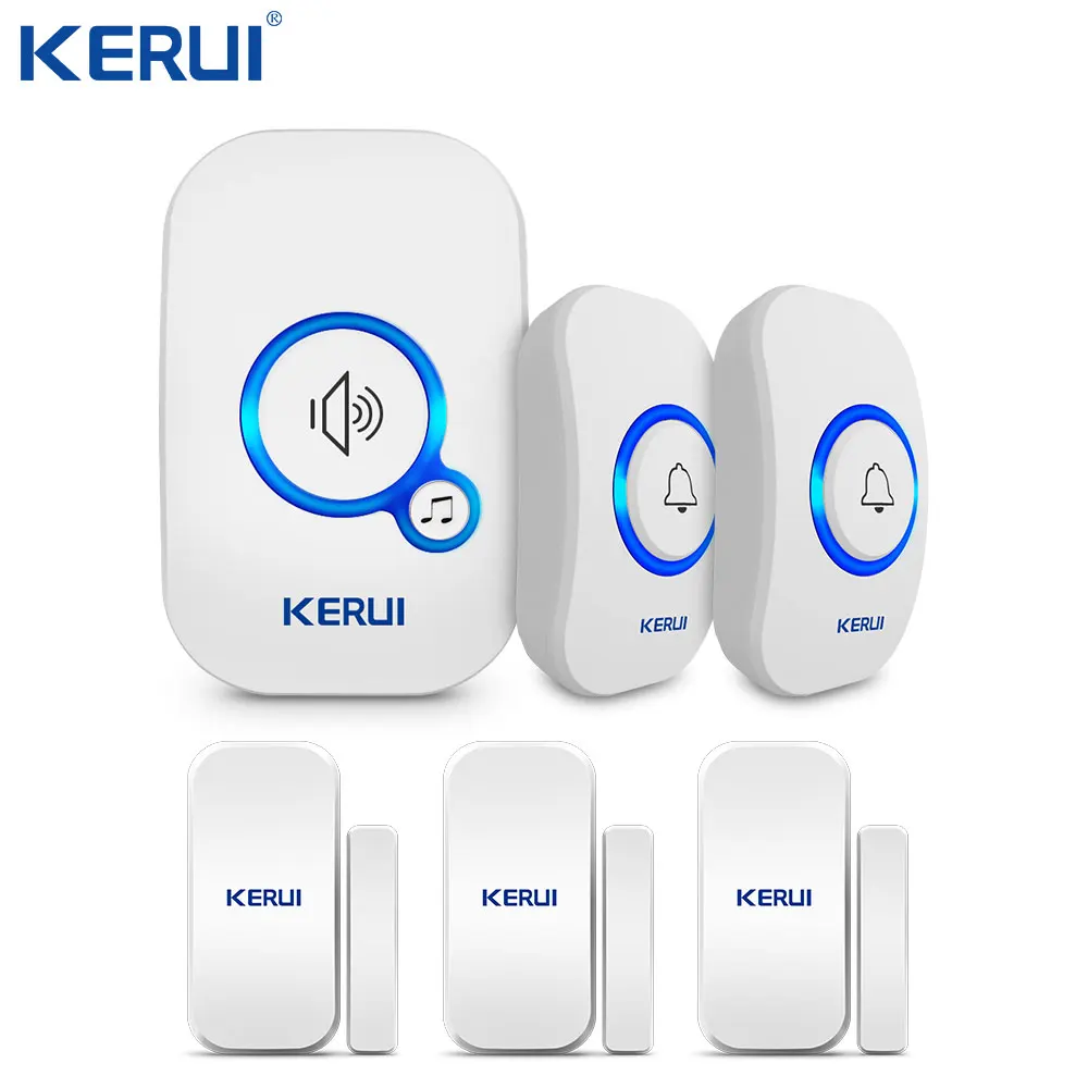 KERUI простой комплект сигнализации и добро пожаловать дверной звонок