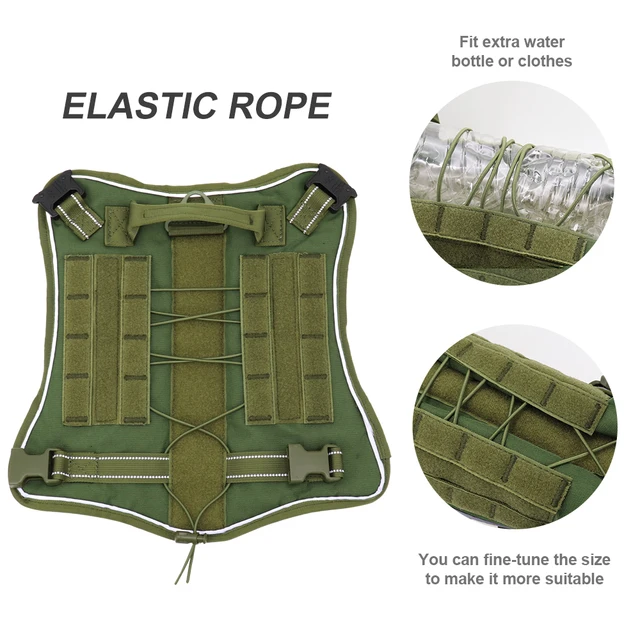Military Tactical Dog Harness No Pull Working Pet Dog Durable Vest Reflective For Small Medium Large Dogs German Shepherd 3