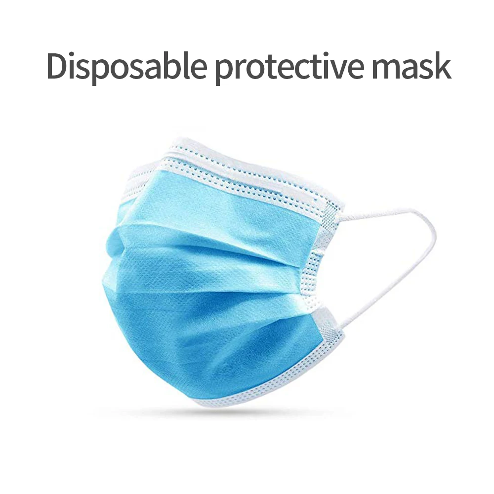 

Disposable mask dust proof 3-layer mask pollution proof safety ear mask 50pcs