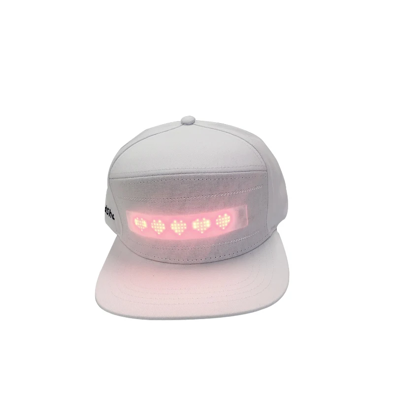 WT Вечерние световой Кепки мода Bluetooth светодиодный Snapback Кепки Бейсбол Кепки для Для мужчин Для женщин в стиле «хип-хоп» Кепки сообщение Дисплей доска Кепки ковбойские шляпы - Цвет: WT