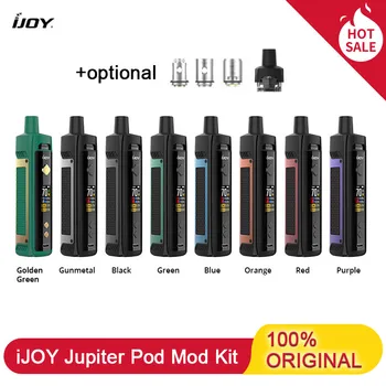 

Newest Ijoy Jupiter Vape Pod Kit 70W Box Mod Powered By Single 18650 & 5ml Cartridge 0.2Ohm/0.6Ohm Mesh Coil Vape Kit Vs Vinci