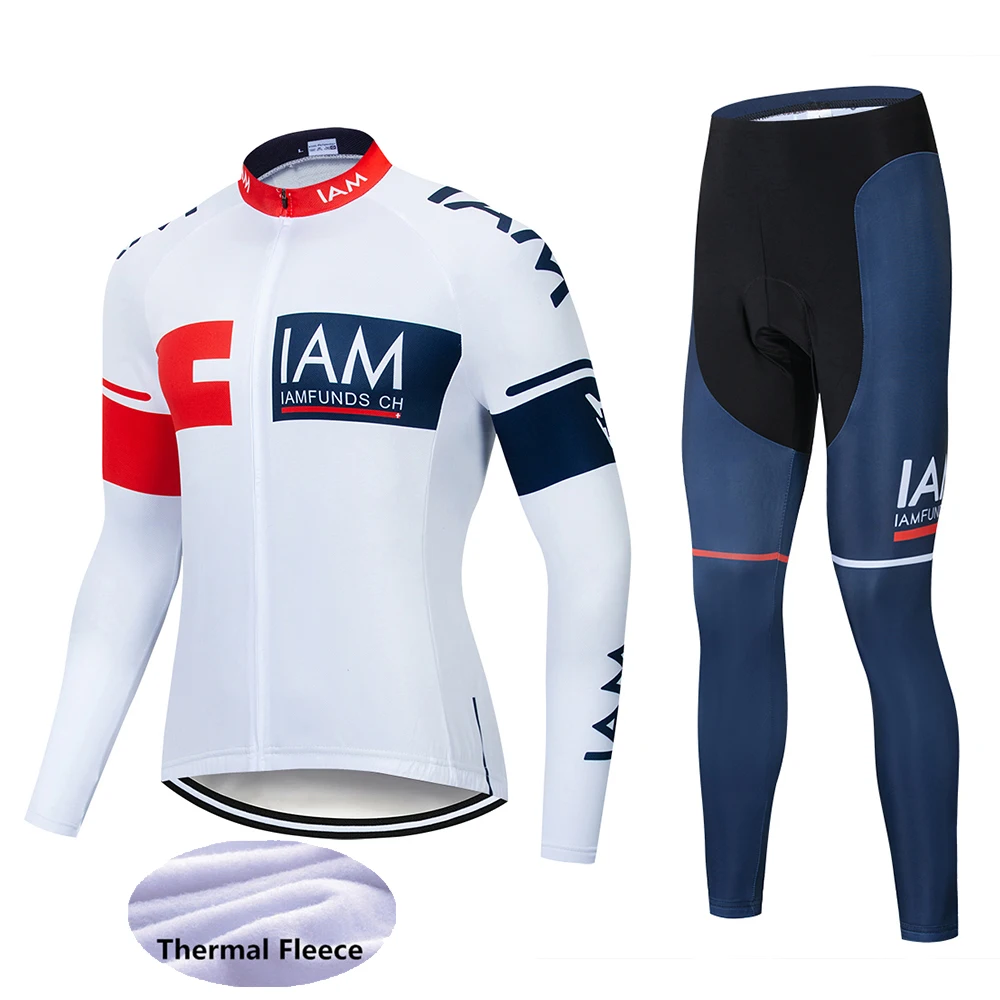 High Quality new IAM Long Sleeve Team Warm winter Cycling Jerseys new Long sleeve Suit Cycling Clothing/Ropa Ciclismo - Цвет: Long suit