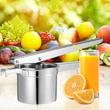 Ручная Соковыжималка, 304 нержавеющая сталь, картофелечистка, ручная картофелемялка, соковыжималка, соковыжималка