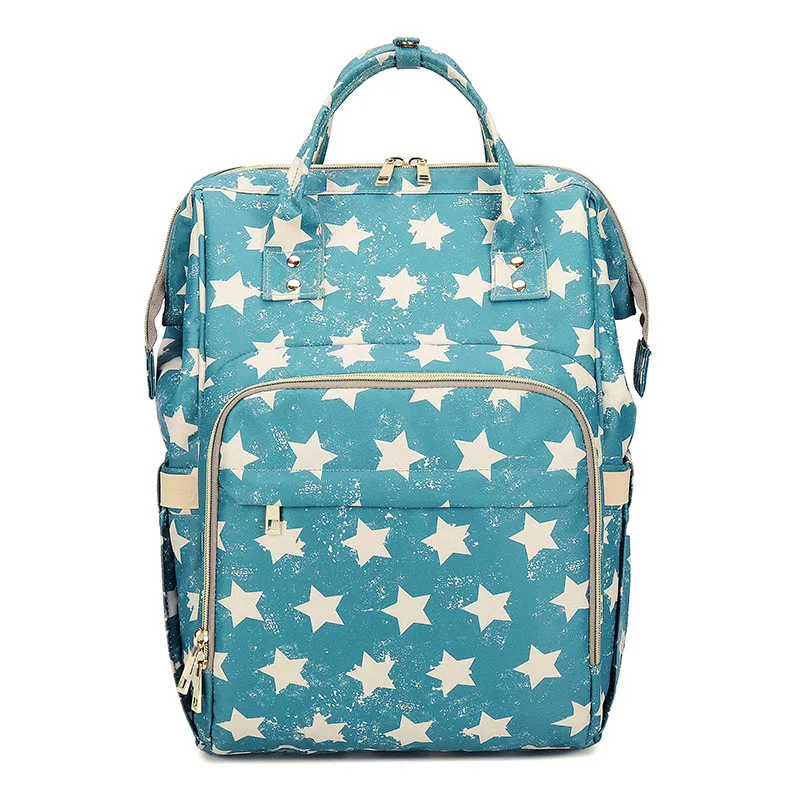 

Star Print Mommy Bag Backpack Zipper Maternity Bag Baby Diaper Nappy Bag Baby Stroller Bags For Mom Diaper Bag Backpack