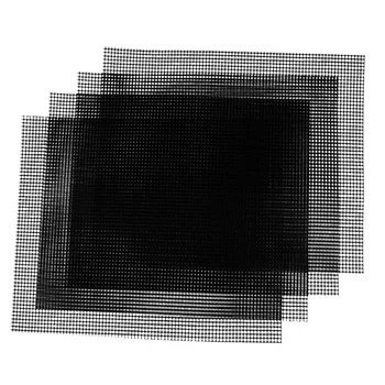 

4 Pcs Non Stick BBQ Grill Mesh Reusable Teflon Grilling Net Barbecue Mat for Grilling,Cooking,Baking,Barbecue,40 x 33cm