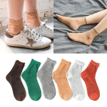 

Fashion New Lady Casual Breathable Ankle Boat Socks Girls Fashion Invisible Non-slip Polyester Socks Women Low Cut Socks