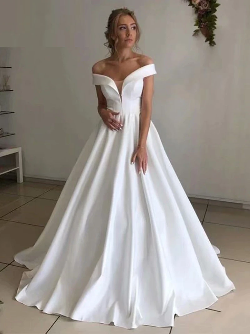 new-arrival-satin-wedding-dress-vestido-de-noiva-robe-de-soiree-bride-to-be-vestidos-de-fiesta-off-the-shoulder