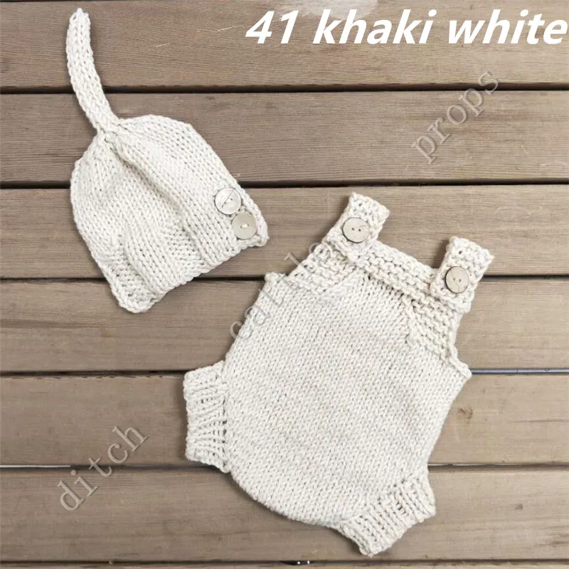 

Newborn Photography Props Hand-knitted Cotton Pants & Hats