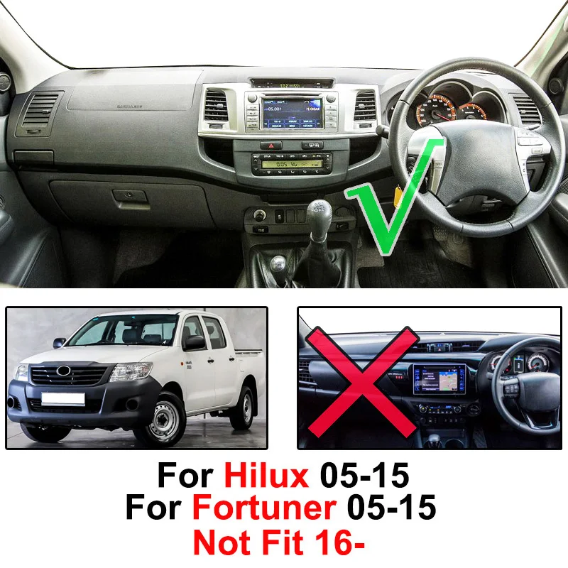 Xukey для Тойота Королла Hilux SW4 приборной панели крышки 2005-2011 2012 2013 тире коврики козырек от солнца приборная панель Крышка