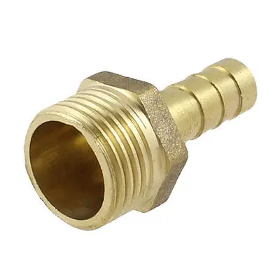 

3/8" PT Thread 8mm Air Pneumatic Hose Barb Fitting Brass Coupling