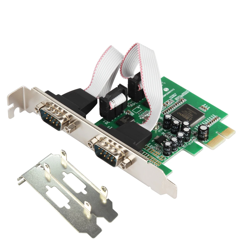 Чип IOCREST MOSCHIP MCS9922 PCI Express 2 порта многосерийная RS232 db9 com карта e Карта контроллера