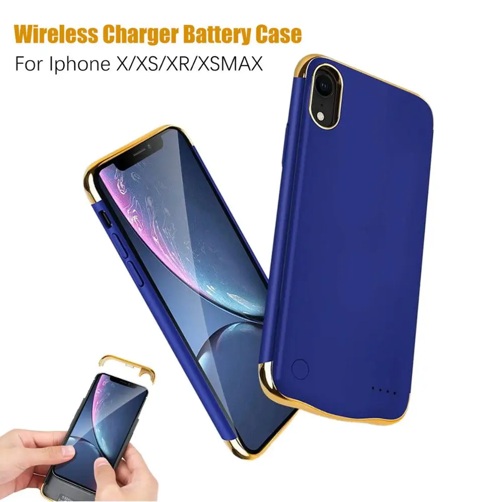 XGODY чехол для аккумулятора iphone X XS XR XSMAX Силиконовый противоударный зарядного