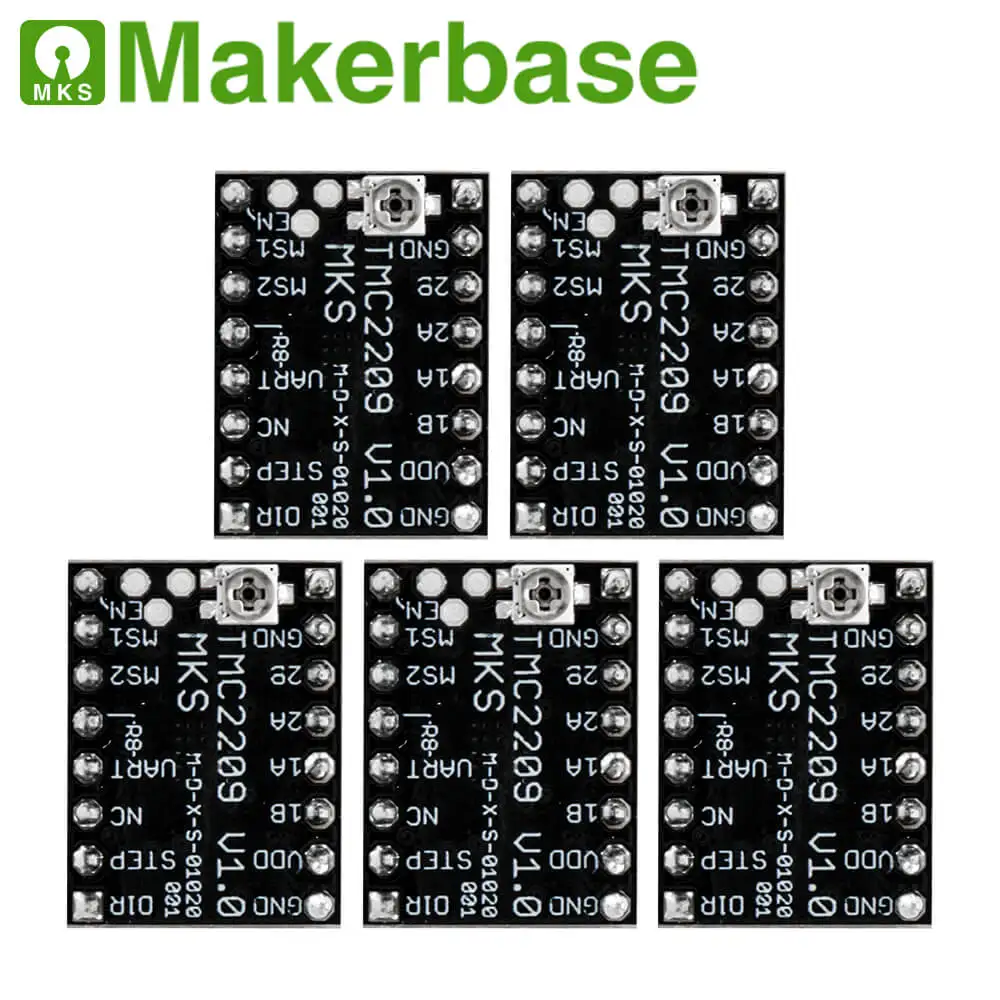 Makerbase MKS TMC2208 TMC2209 TMC2130 Драйвер шагового двигателя StepStick части 3d принтера SPI UART режим