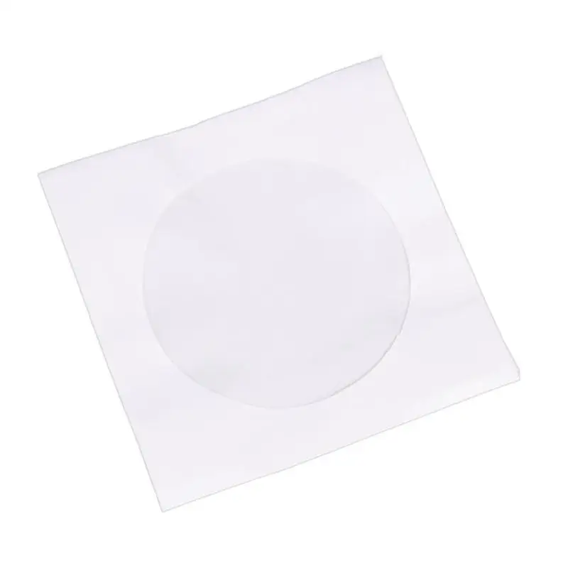 Mini 95pcs 8.5cm x 8.5cm Protective White Paper CD DVD Disc Storage Bag Envelopes Flap Dustproof Anti Scratch CD DVD Protect Bag