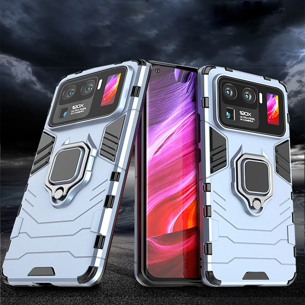 Чехол для Mi 11 Ultra Armor с металлическим кольцом противоударный чехол Xiaomi Mi11 Lite Pro 5G |