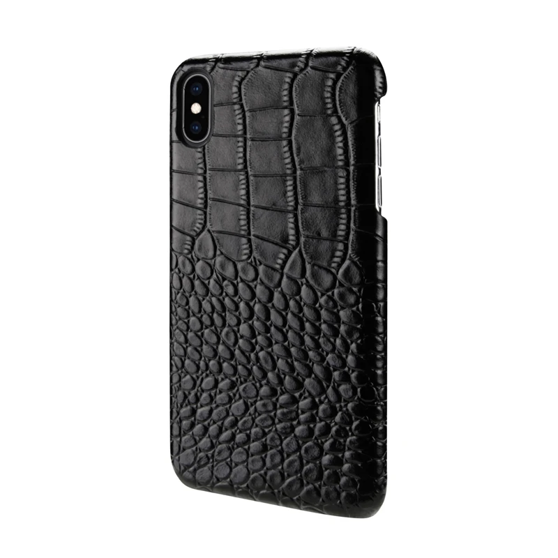 С узором «крокодиловая кожа» из натуральной яловой кожи чехол для iPhone X XR iPhone 8 чехол тонкий Businss смарт-чехол для iPhone XS Max