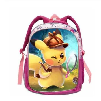

Anime pokemon children School Bags Cartoon Pikachu Kindergarten Backpack Girls Boys Schoolbag Kid Book Bag