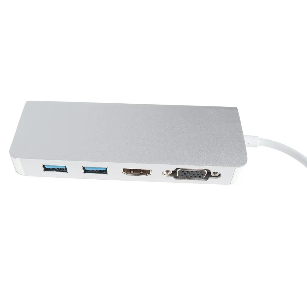 Многофункциональный конвертер TYPE-C RJ45 Gigabit PD TF безопасный цифровой конвертер концентратор USB 3,0 для iPhone для MacBook