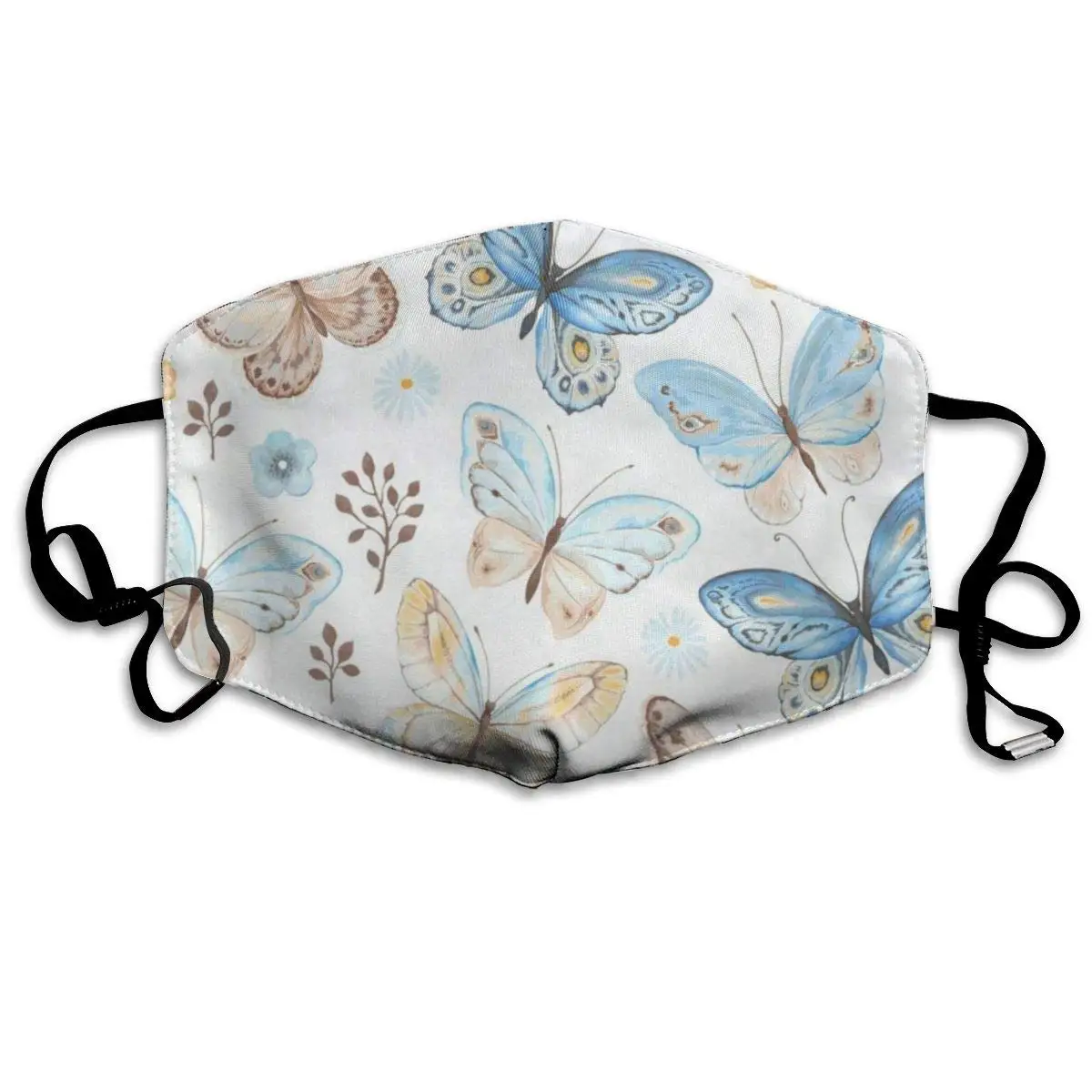 

Nature Wild Butterflies Fantastic Dust Mouth Mask Reusable Anti-Dust Face Mask Adjustable Earloop Skin Protection