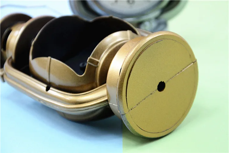 Vintage Alarm Clock Retro Oil Lamp Alarm Clock Watch Table Kerosene