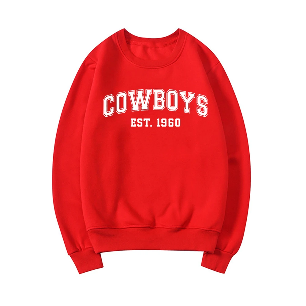 Cowboys Est 1960 Unisex Sweatshirt Cowboys Crewneck Sweatshirts Graphic  Hoodies Streetwear Tops Women Men Sweatshirt Pullovers - Hoodies &  Sweatshirts - AliExpress