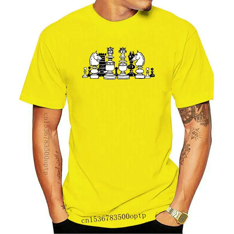 Новая индивидуальная Шахматная футболка для мужчин забавная Повседневная с