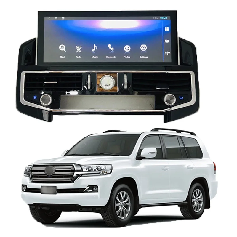 LiisLee Car Multimedia GPS Audio Radio Stereo For Toyota Land Cruiser Change For Lexus LX 570 Style 2016~2020 12.3 inch NAVI