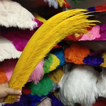 

Rare 10pcs Golden Yellow Golden Pheasant Tail Feathers 26-28 inch/65-70 cm For Wedding Christmas Home Craft New Year decoration