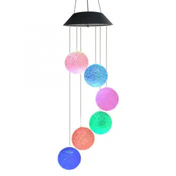 

Yard Solar Power LED Light Lamp Outdoor Colorful Wind Chimes Light For Home Party Christmas Decoration LED Solar Spotlight