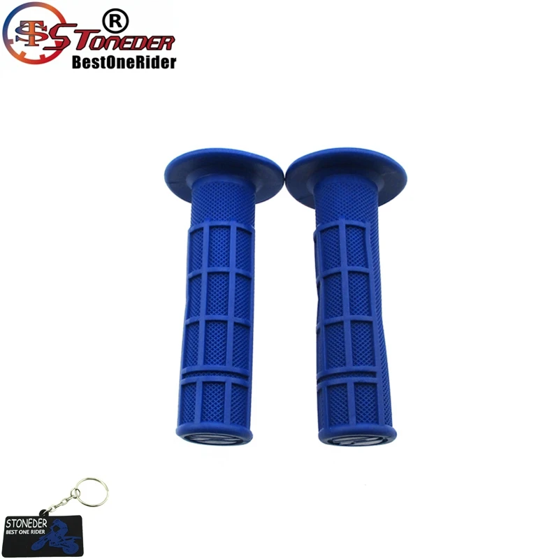 STONEDER рукоятки для Kawasaki KX125 KX250 KX250F KX450F KLR Yamaha YZ250 YZ125 YZ250F YZ450F TTR WR KTM Dirt Pit Bike - Цвет: Blue