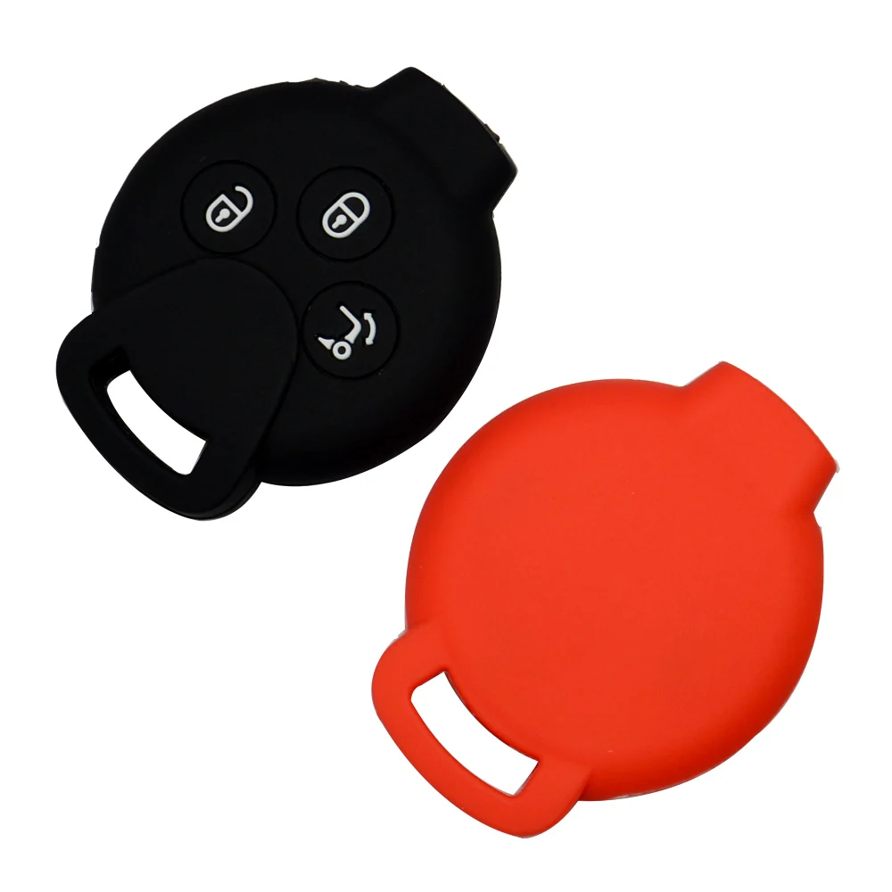 Keyforkess3 pulsanti per Benz Mercedes Smart Fortwo 451 MB City Roadster Silicone Remote Car Key Shell custodia protettiva copertura in gomma - H40e6b2489ac141dd8e00e8018f311b7ch
