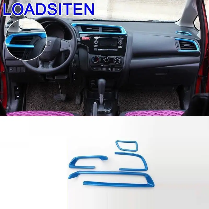 Car Auto Automovil Automobile Outlet Air Conditioner Interior Sticker Strip Protecter Mouldings 14 15 16 17 18 19 FOR Honda Fit |