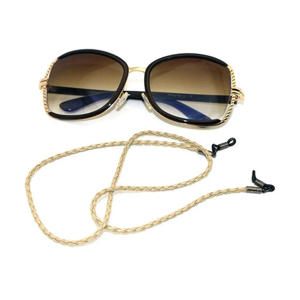 Angusshop Fashion Leather String Rope Adjustable End Glasses Neck Strap Exquisite Eyeglass Cord Universal Eyeglass Accessories
