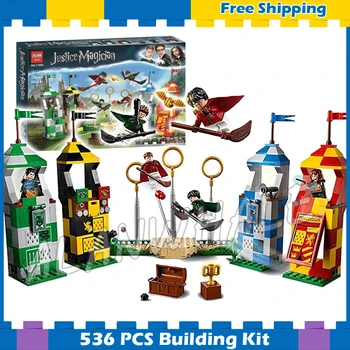 

536pcs Magic Match 11004 Figure Building Blocks Toy Bricks Harri Potter Compatible With Lago