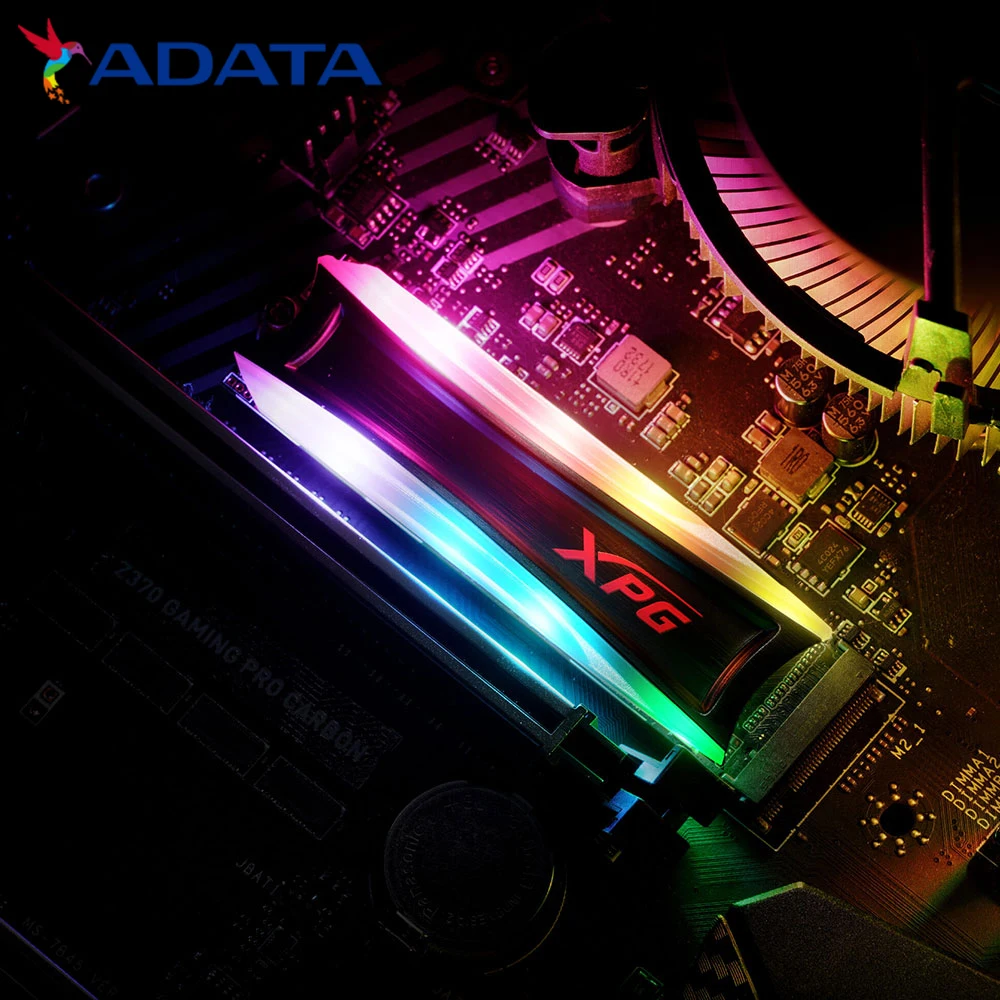 Внутренний SSD ADATA XPG S40G 256 ГБ 512 1 ТБ RGB 3D NAND PCIe Gen3x4 NVMe 3 M.2 2280|Внутренние твердотельные