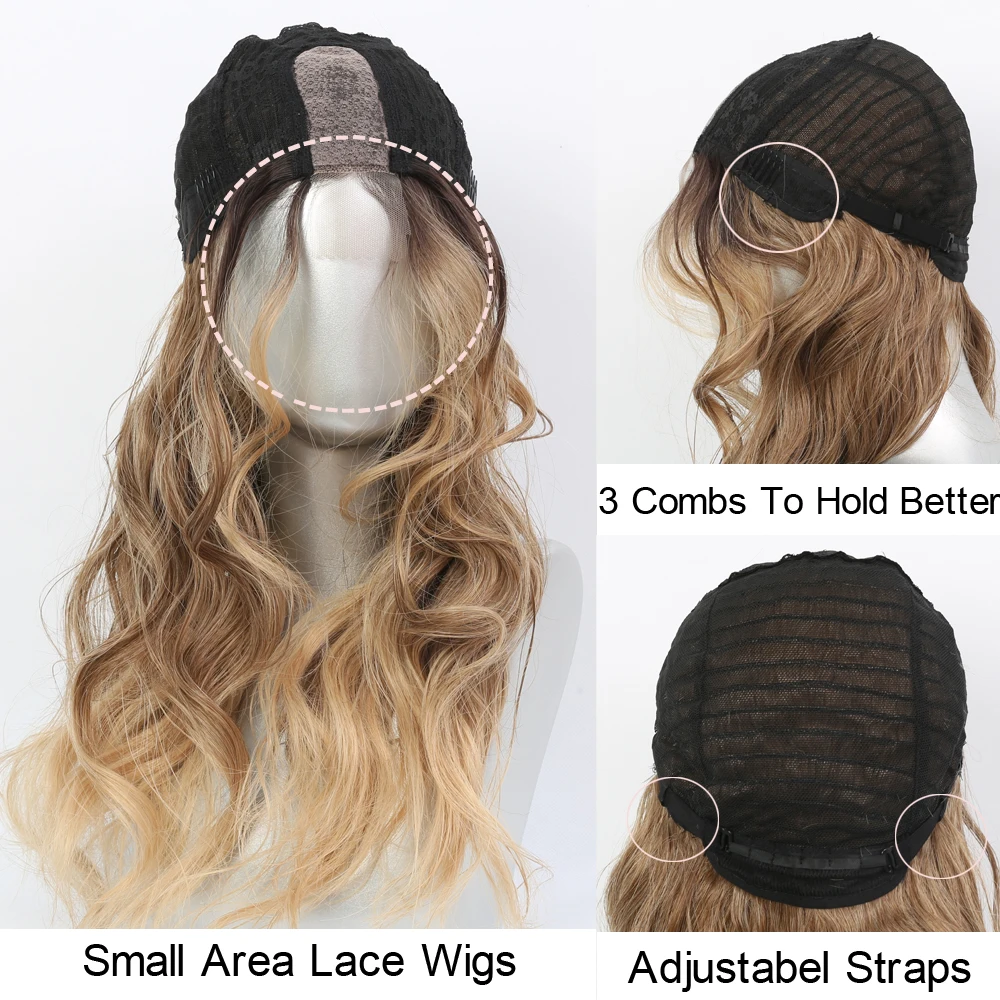 Synthetic Lace Wigs For Women Middle Parting 26inch Long Wavy Hair Cosplay/Daily 3 Color optional High Temperature Fiber Synthetic Lace Wigs For Women Middle Parting 26inch Long Wavy Hair Cosplay/Daily 3 Color optional High Temperature Fiber