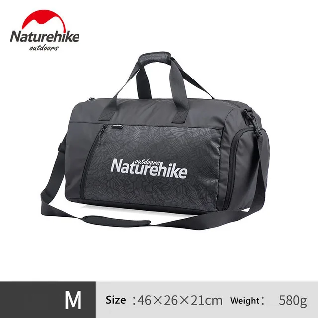 black M Naturehike спортивная сумка для хранения плавательных принадлежностей наружная Сумка для кемпинга сухая влажная разделительная Водонепроницаемая унисекс спортивная сумка - Цвет: black M