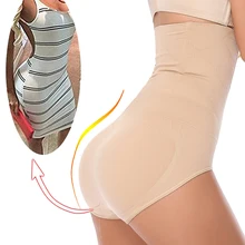Бесшовное женское корректирующее белье с высокой талией живот для похудения контроль Трусики Волшебные трусики Корректирующее белье моделирующее нижнее белье корсет