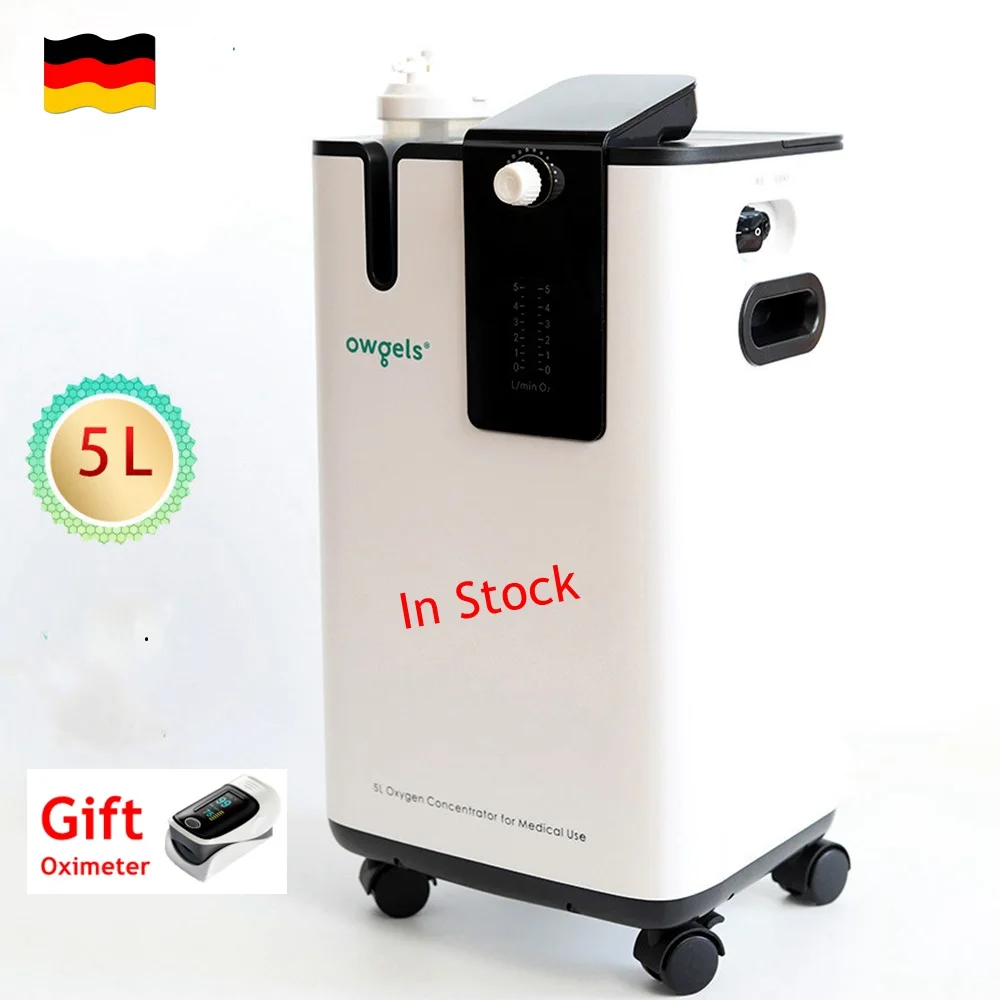 

German Brand Owgels 5L Oxygen Concentractor CE ISO with Nebulizer Oxygen Generator for Home and Medical Used Yuweldedajoy