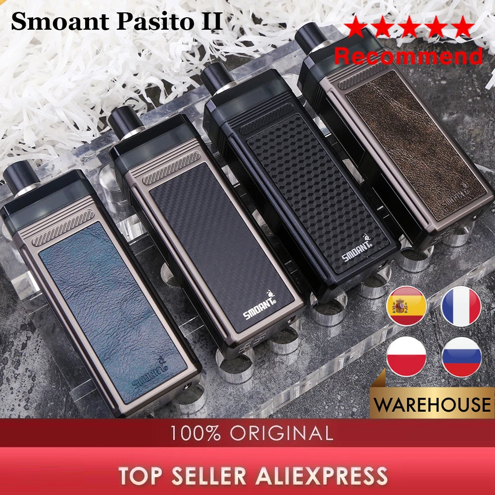 Оригинальный Smoant пасито II Pod Mod Kit с 80 Вт макс Выход & 2500 мАч встроенный Батарея 6